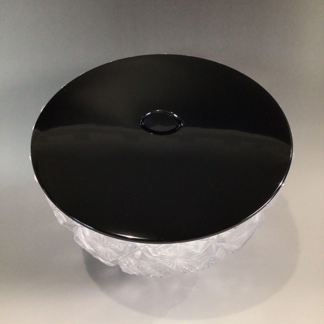 Ｐ４４８　水指　『清昌堂造』『江戸切子』『ガラス水指』『義山鉢』　紙箱　茶道具