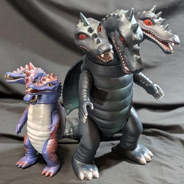 ジャイアント 三つ首竜「スペクトルマン」登場怪獣（マスダヤ復刻）ソフビ