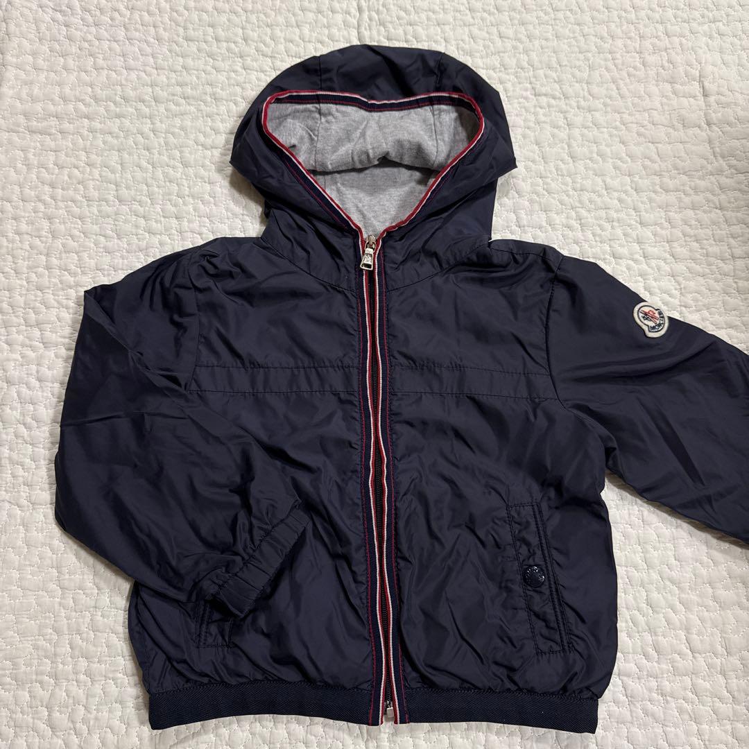 モンクレール　パーカーブルゾン美品18/24m 86㎝ネイビー