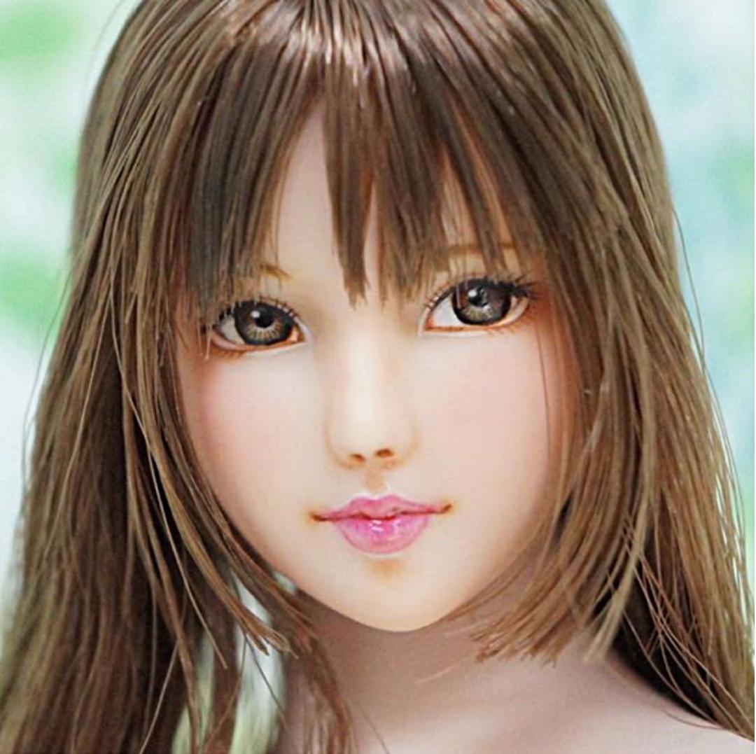 handmade♡1/6カスタムドールヘッド☆莉奈☆オビツ01