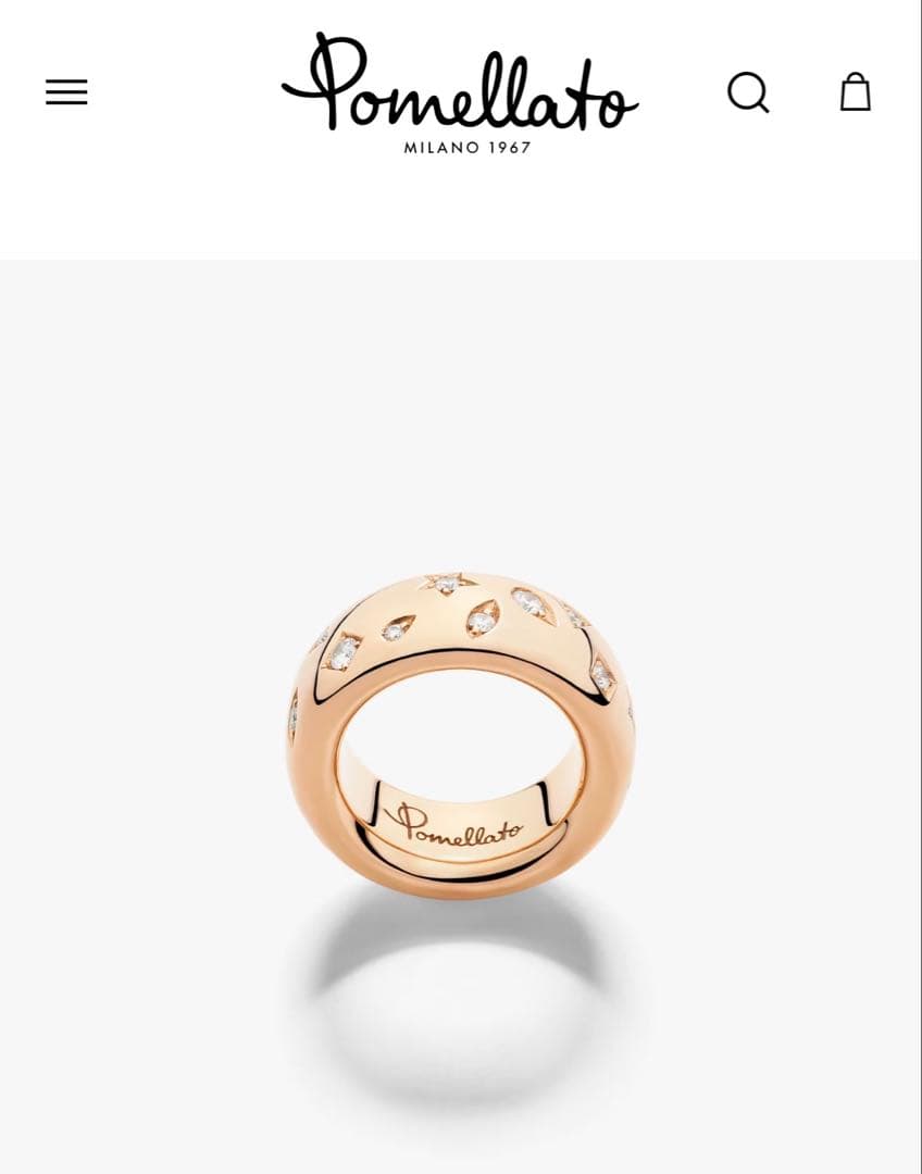 ポメラート イコニカリング K18 ローズゴールド 10号 定価847000円