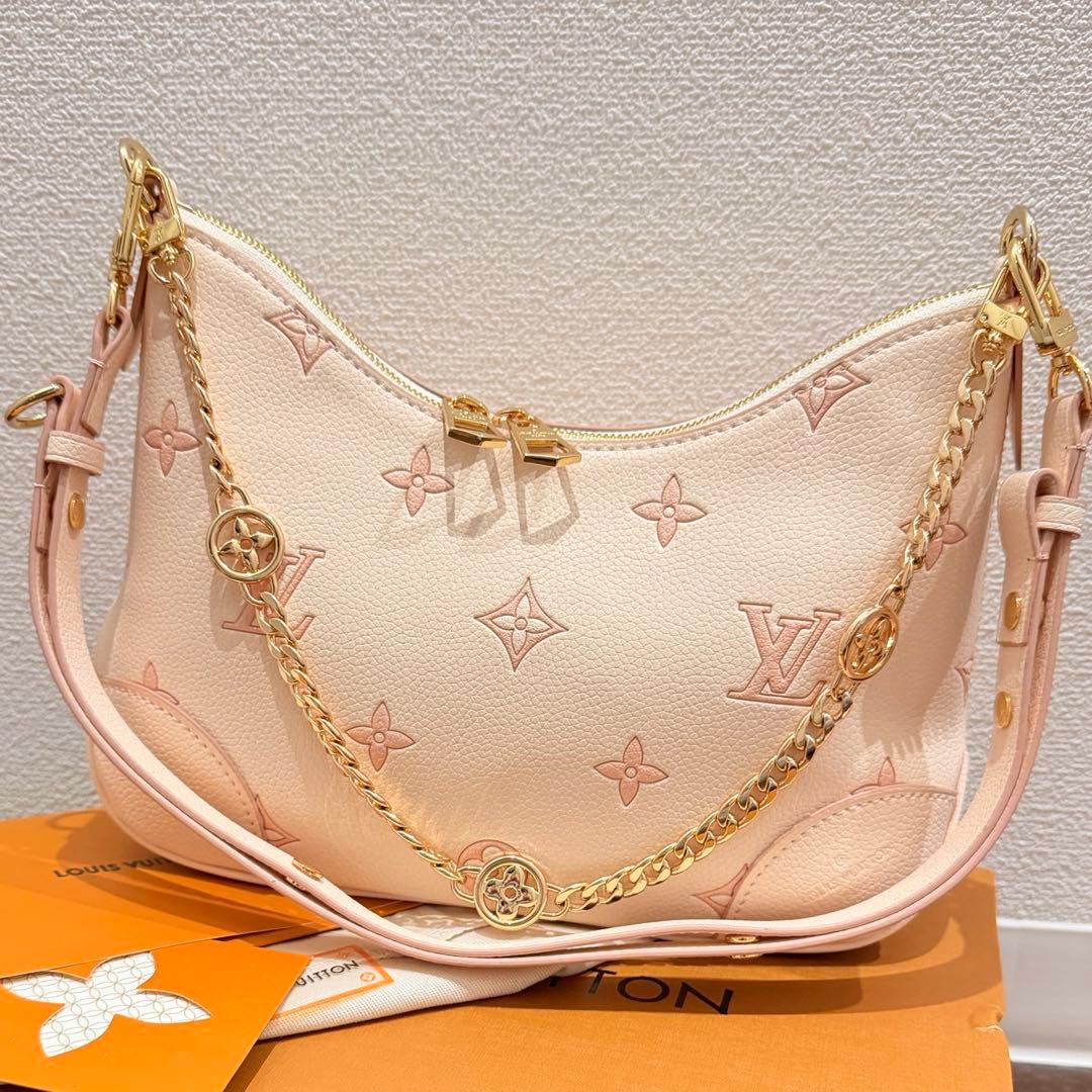 【1日限定SALE】本革 ピンクベージュ　バッグ