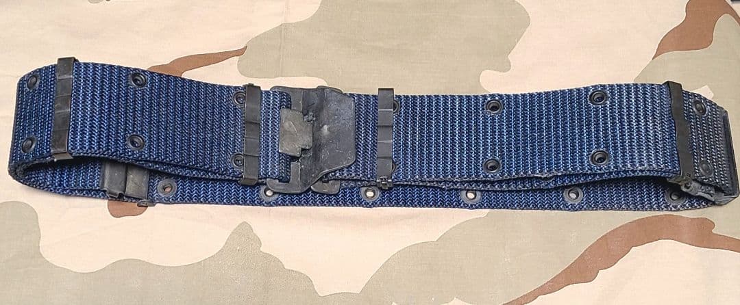 ベトナム戦争装備 希少レア DAVIS型ナイロンベルト青色