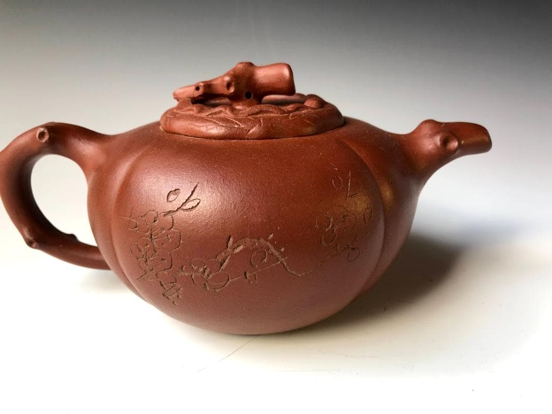 中国宜興老紫砂壷　急須煎茶 大振り早期壷 何挺初制