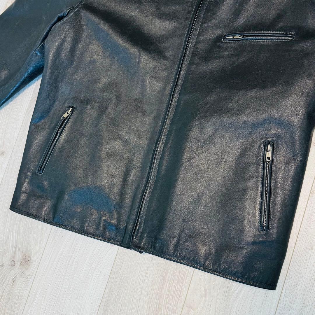 ホーンワークス　シングルライダース　バッファロー　バイカー　5L ブラック　水牛