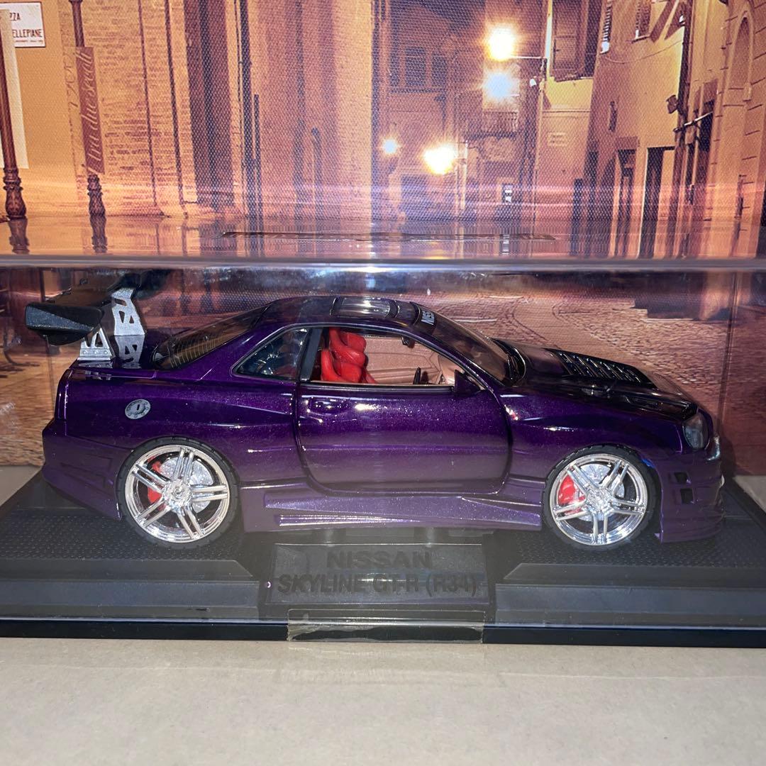 【ケース付き】NISSAN SKYLINE GTR(R34)ミニカー