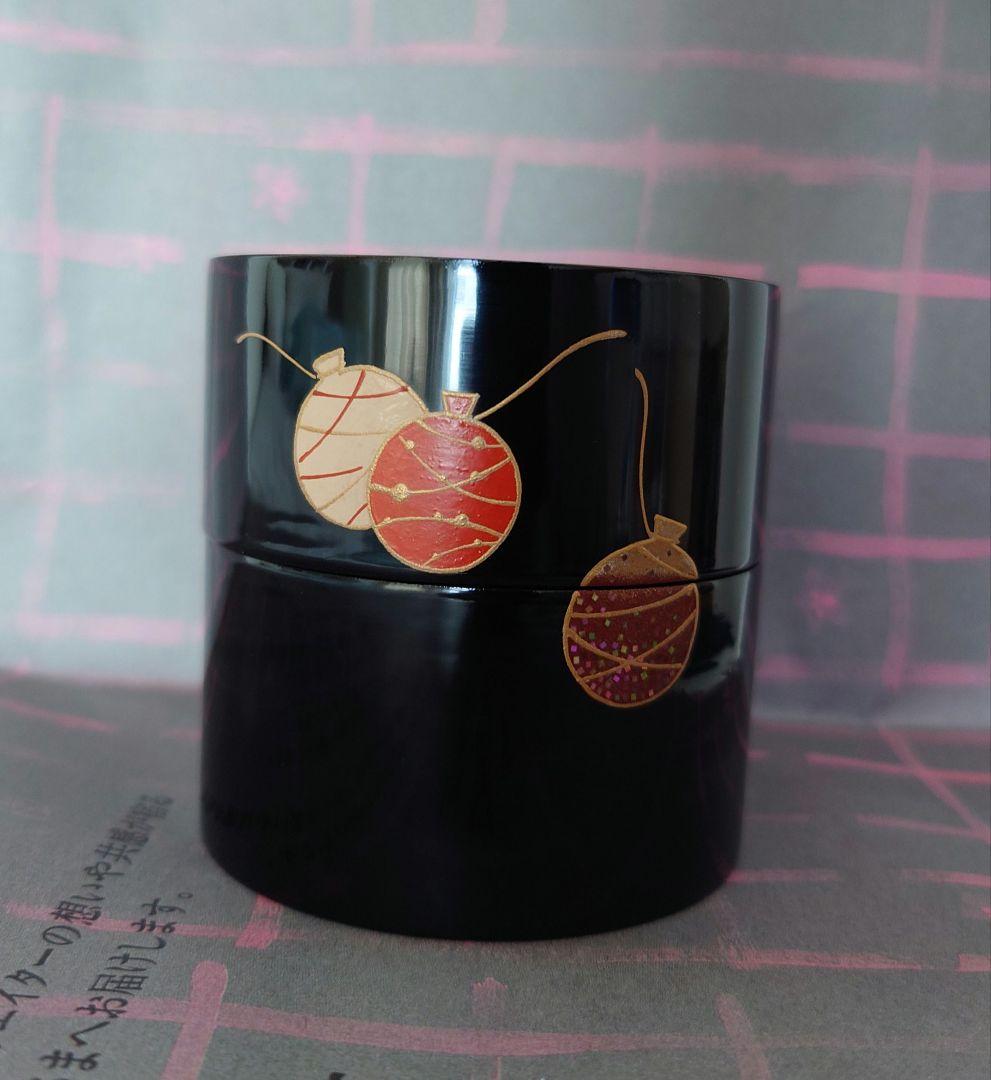 茶道具 漆棗 紙箱付　蒔絵屋伯兆作　蒔絵螺鈿　中継　中次