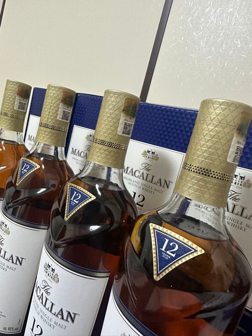 The Macallan 12年 ダブルカスク 4本セット