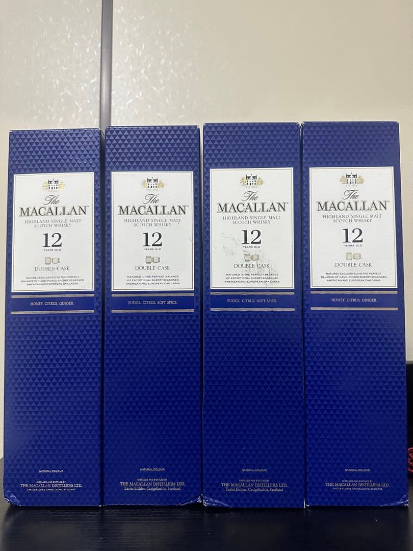 The Macallan 12年 ダブルカスク 4本セット