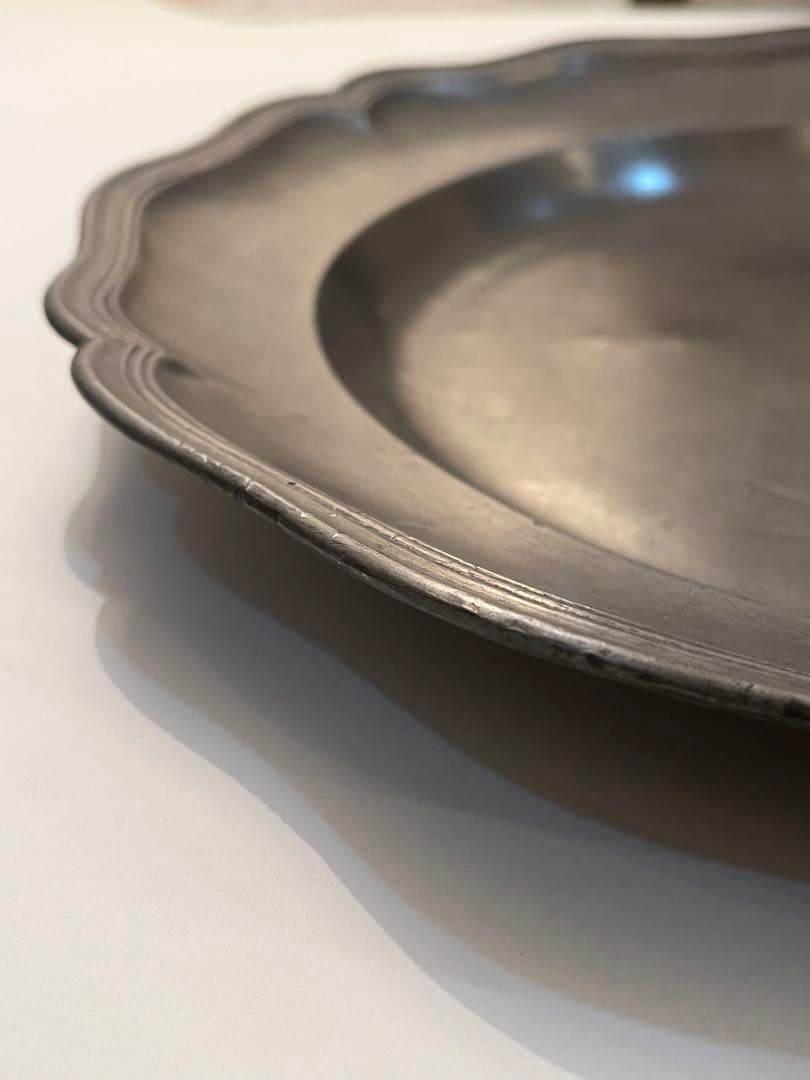 希少品　アンティーク ピューター大皿　hpdeco アシュペー　アスティエ