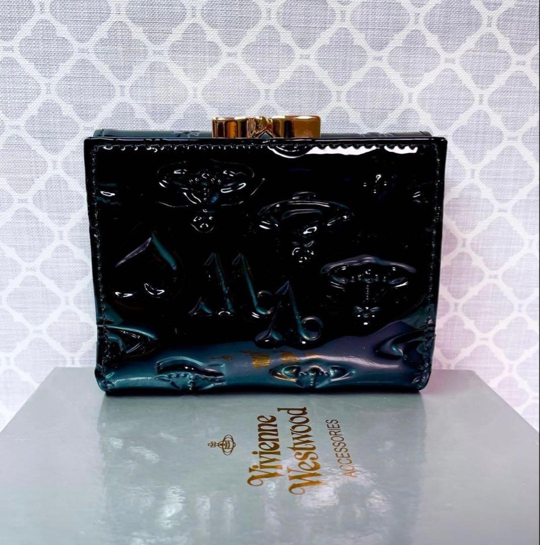 【大人気✨️ショッパー付】新品 Vivienne Westwoodエナメルブラック