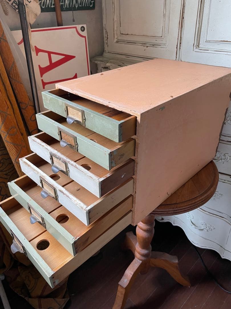 フランス　アンティーク　家具　引き出し　ドロワー　チェスト　収納　レア