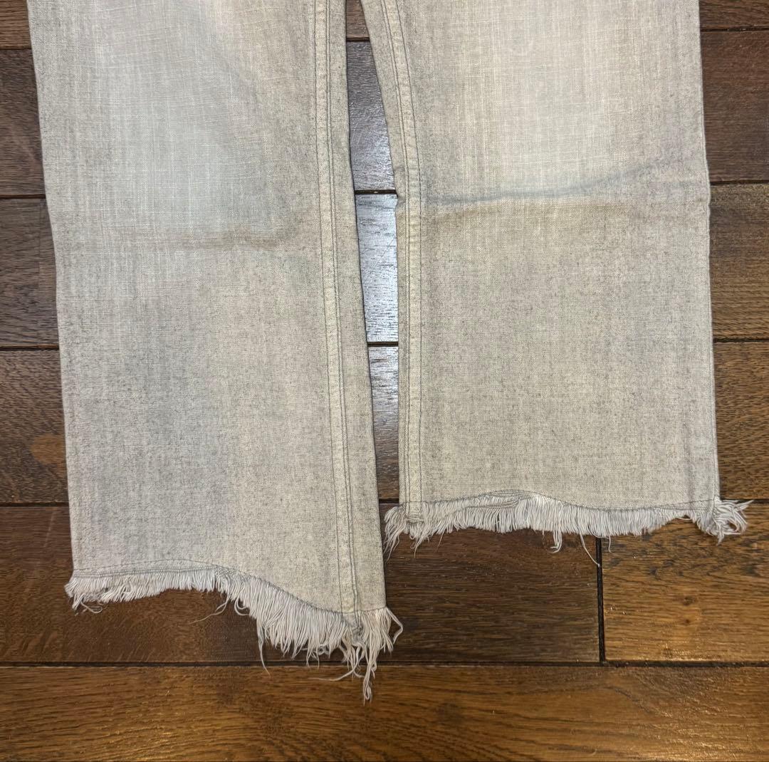 LGB ルグランブルー　コットン　リネン　クロップドパンツ