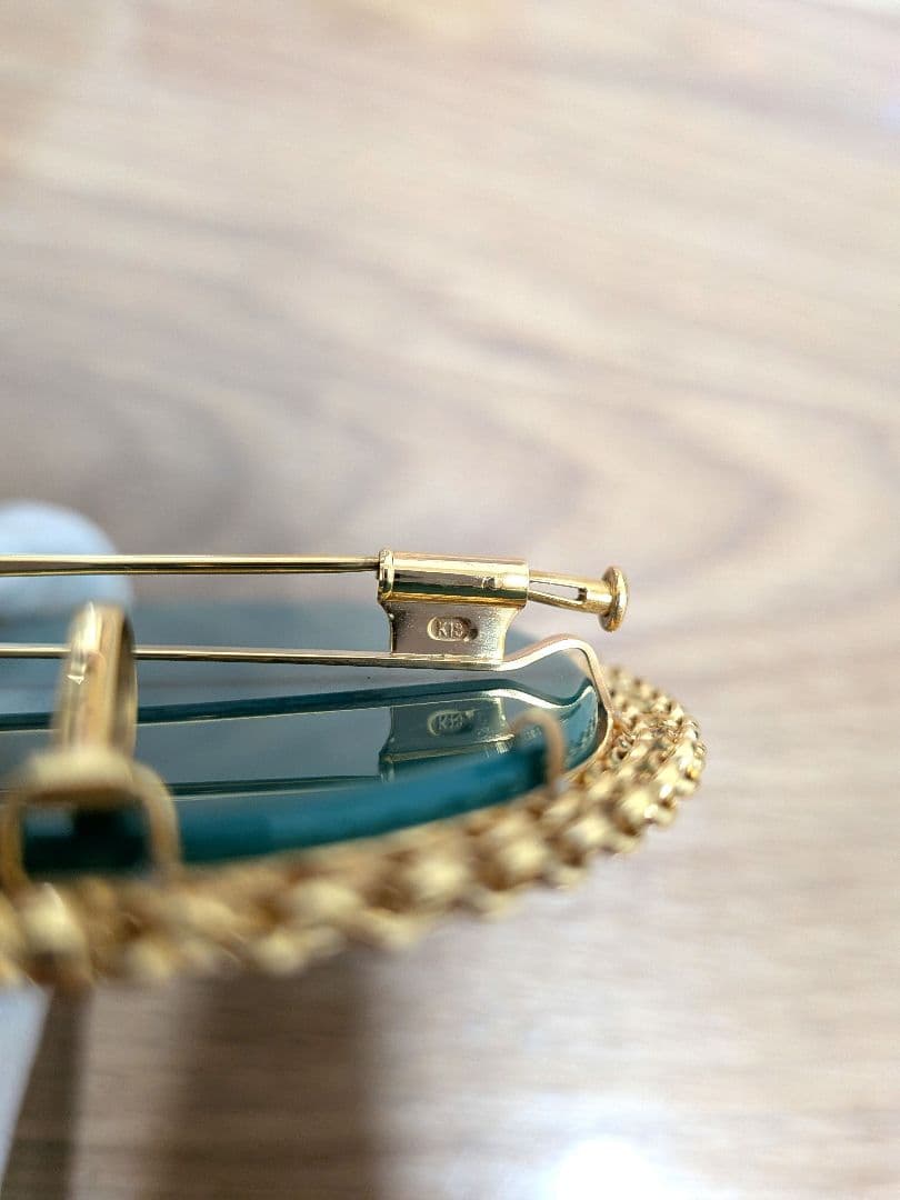 カメオブローチ2wayタイプ K18刻印入 (総重量20.5g)