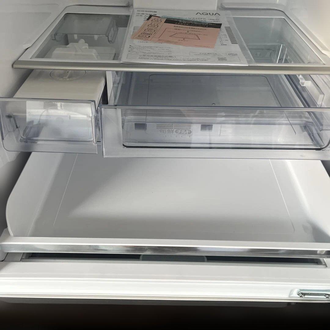 【美品】AQUA 4ドア 大型冷凍冷蔵庫 AQR-VZ46N(T) 2023年