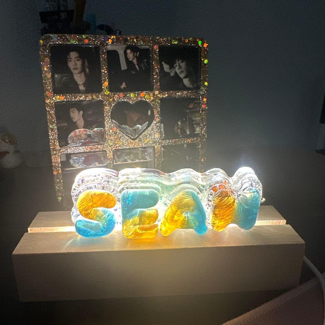 王一博 厚いレジン置物です&バッグチャームに&ナイトライトにもなります❣️9点③