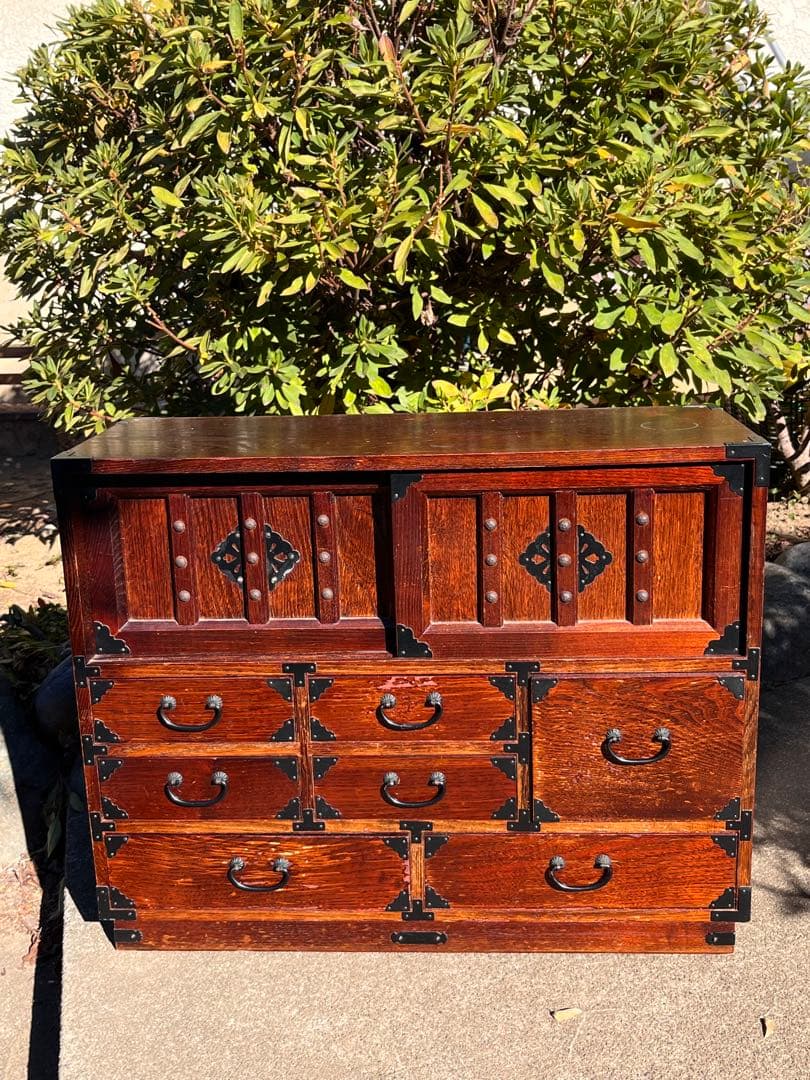 民芸調 木製 小箪笥 引き出し多数 和風インテリア