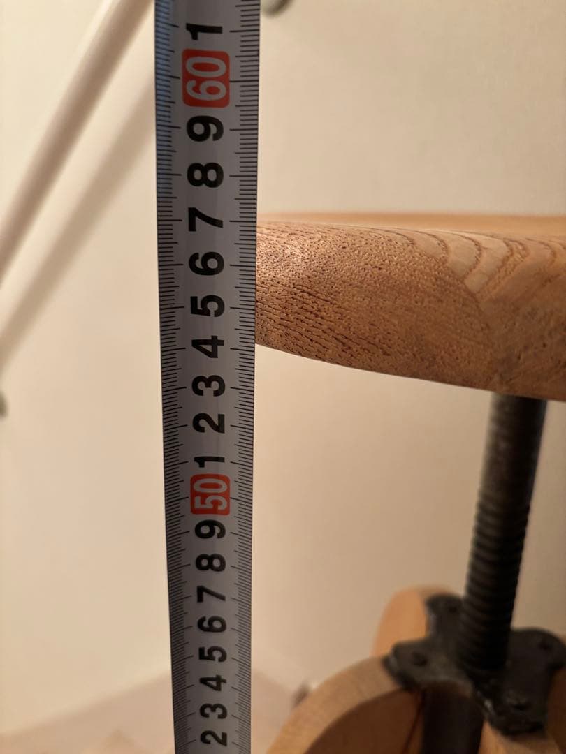 アンティーク　古道具　スツール 高さ調整可能