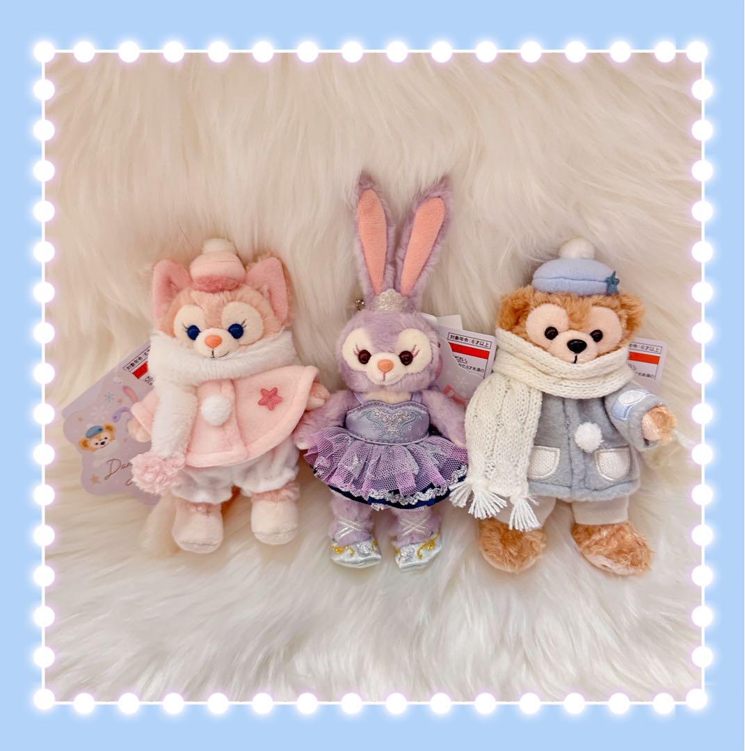 東京ディズニーシー　ダンシングスノーフレークス　ぬいぐるみバッジ　3体セット