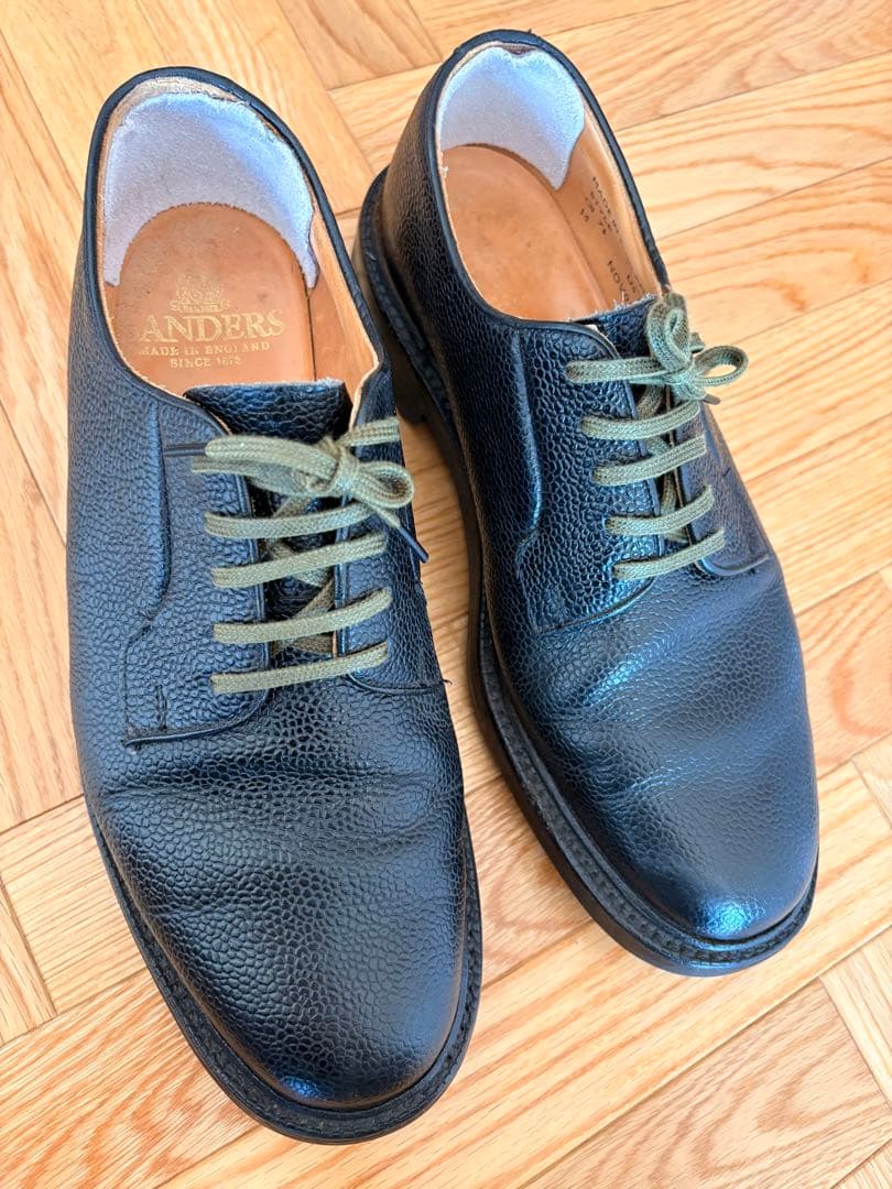 SANDERS MilitaryDerby CommandSole シボ加工