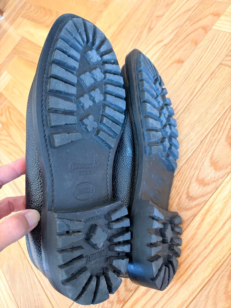 SANDERS MilitaryDerby CommandSole シボ加工