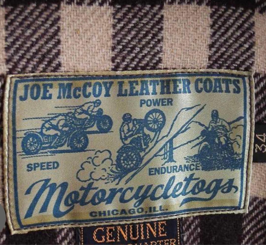 ジョーマッコイズのホースハイドシングルライダース