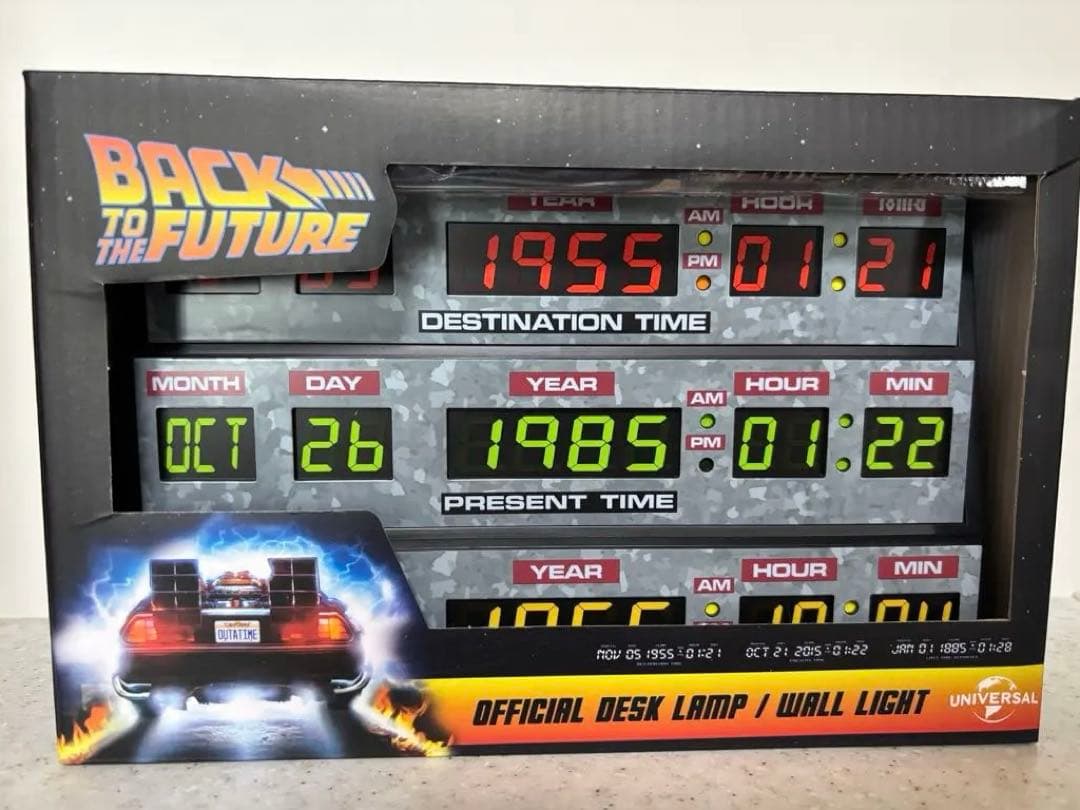 新品未使用　バックトゥザフューチャー タイムサーキット ライトボックス