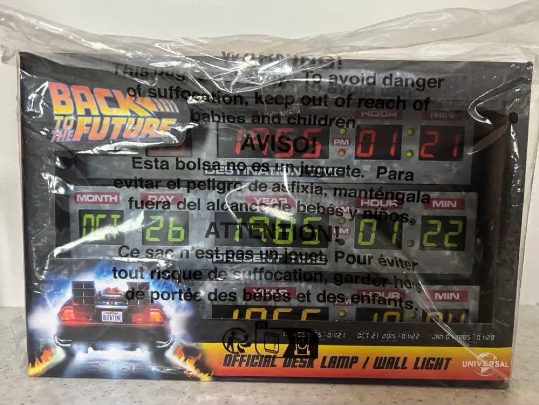 新品未使用　バックトゥザフューチャー タイムサーキット ライトボックス