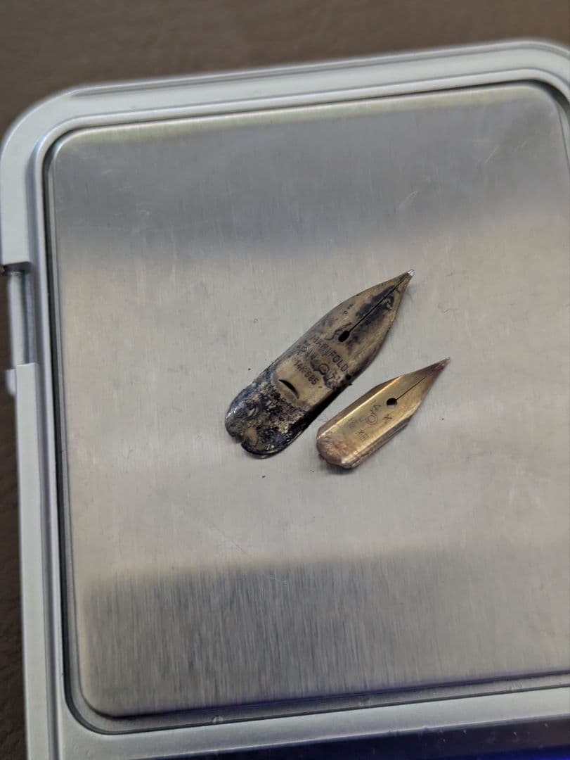 万年筆　ペン先　14k 潰し