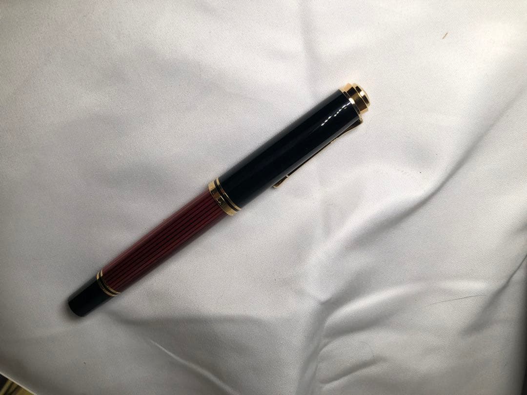 ペリカン　スーべレーン　M600 赤縞　F細字　k14