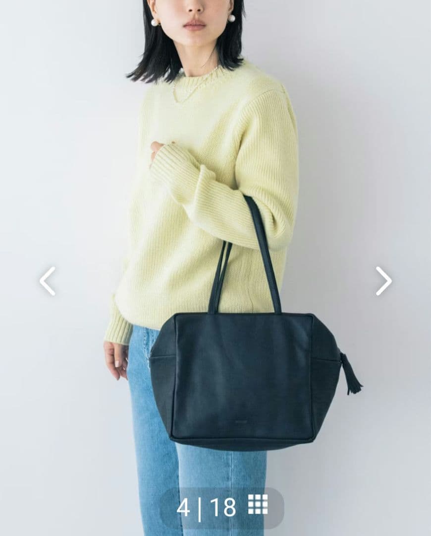 ダンサー　カレ　レザーバッグ L