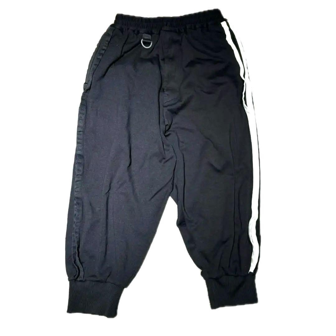 Y-3 adidas ブラック サルエルパンYOHJIYAMAMOTO