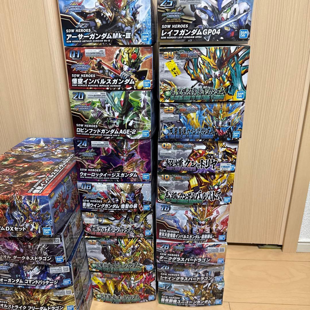 SDW HEROES 16点三国創傑伝9点　SDガンダム25点＋HG3点セット