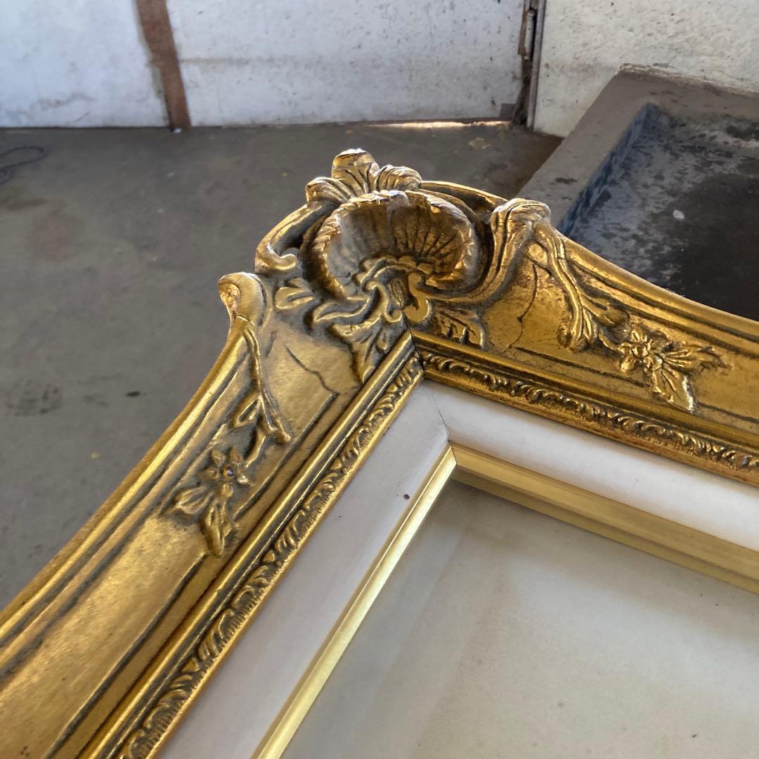 バロック調 大きい油彩額縁 F20号 金装飾 ゴールドフレーム