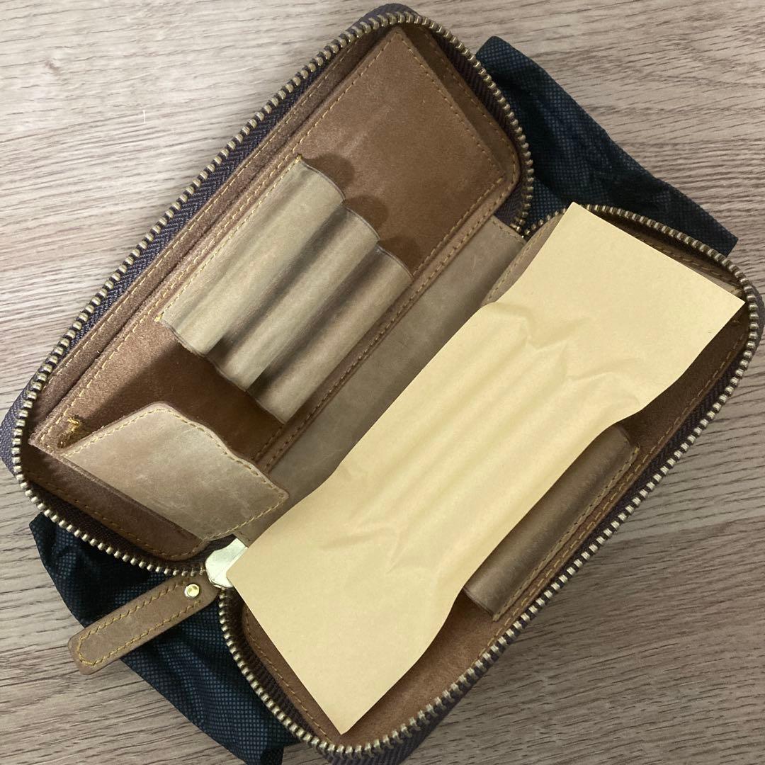 【超希少限定品】バハギア 廣瀬鐵筆堂モデルラウンドファスナーペンケース