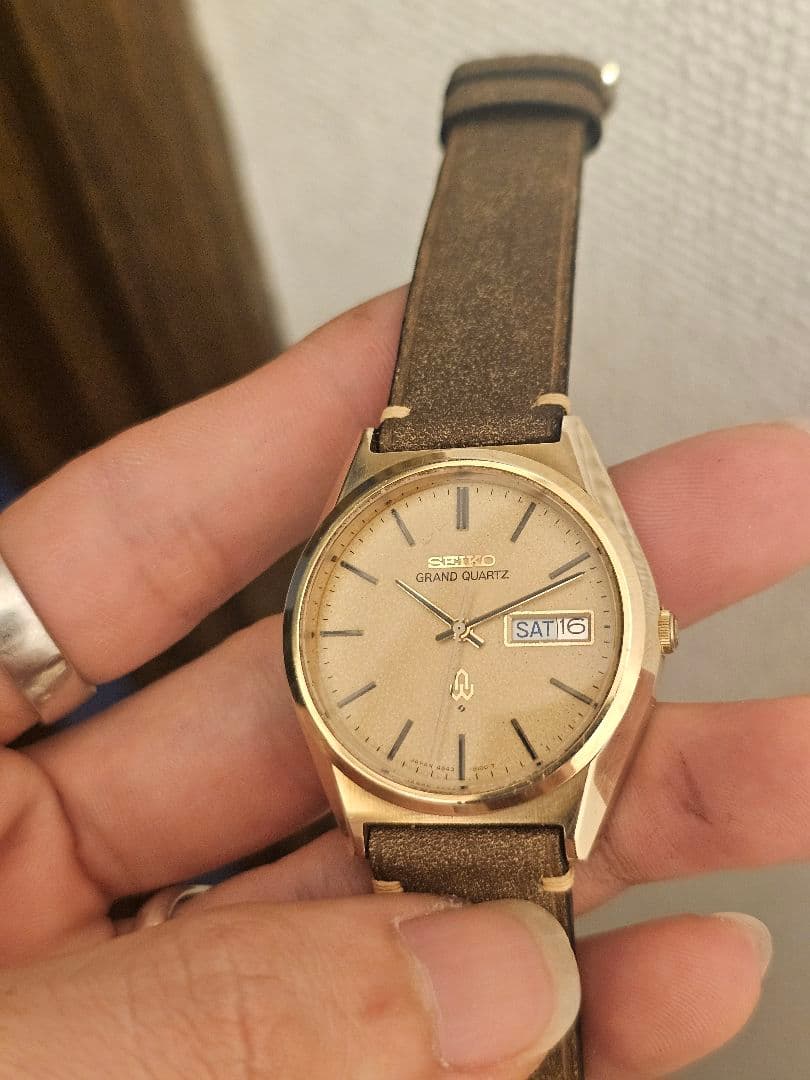 SEIKOセイコー　腕時計　グランドクオーツ　4843-8110　[稼動]