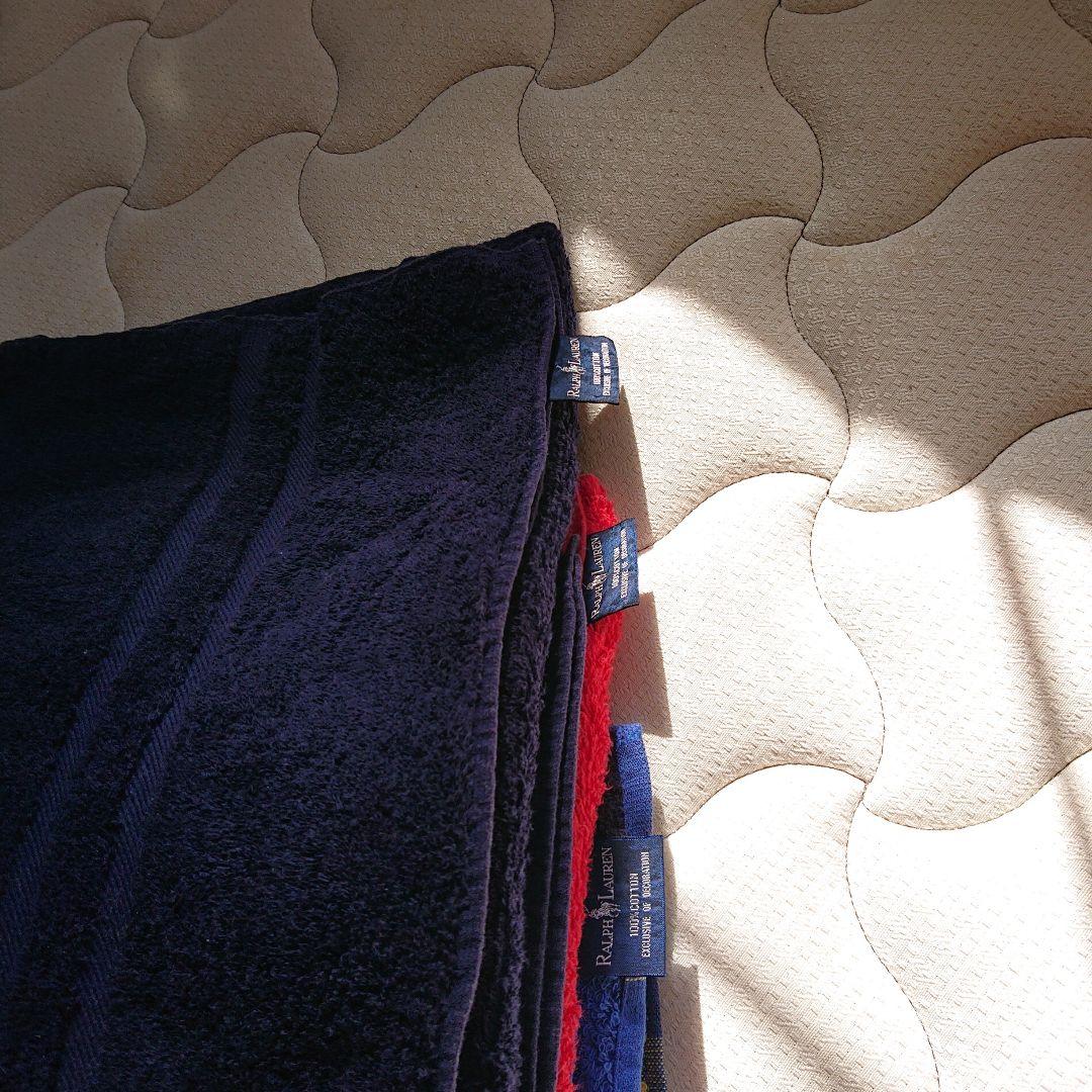 ラルフローレン ①バスタオル3枚セット 年末年始のゲスト用に エンブレム付き希少