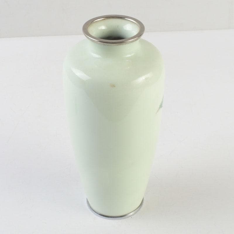 七宝焼　安藤七宝店　花文瓶　花瓶　V　9534