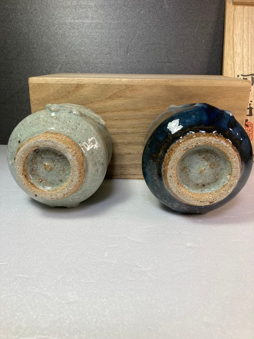 河井博次　双碗　茶碗　湯呑み　民藝　河井寛次郎の弟子