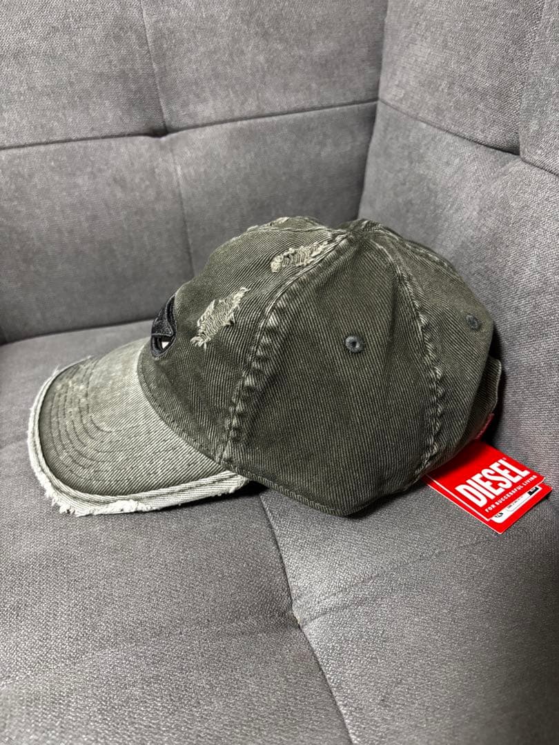 ディーゼル　DIESEL キャップ 帽子 カーキ