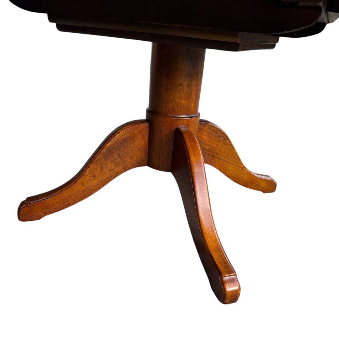 HR847 三越ブルージュ　拡張テーブル　ダイニングテーブル　丸　円　楕円