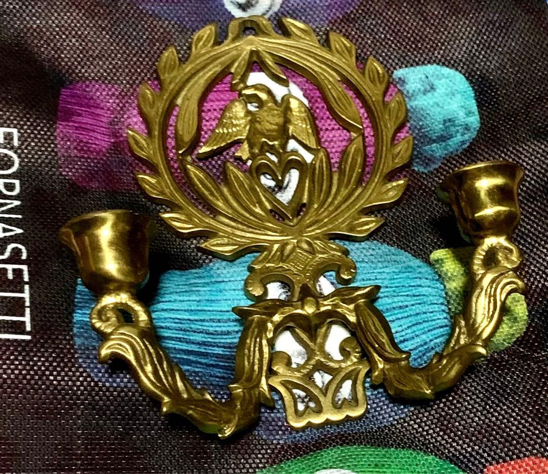 アンティークキャンドルホルダー　壁掛け