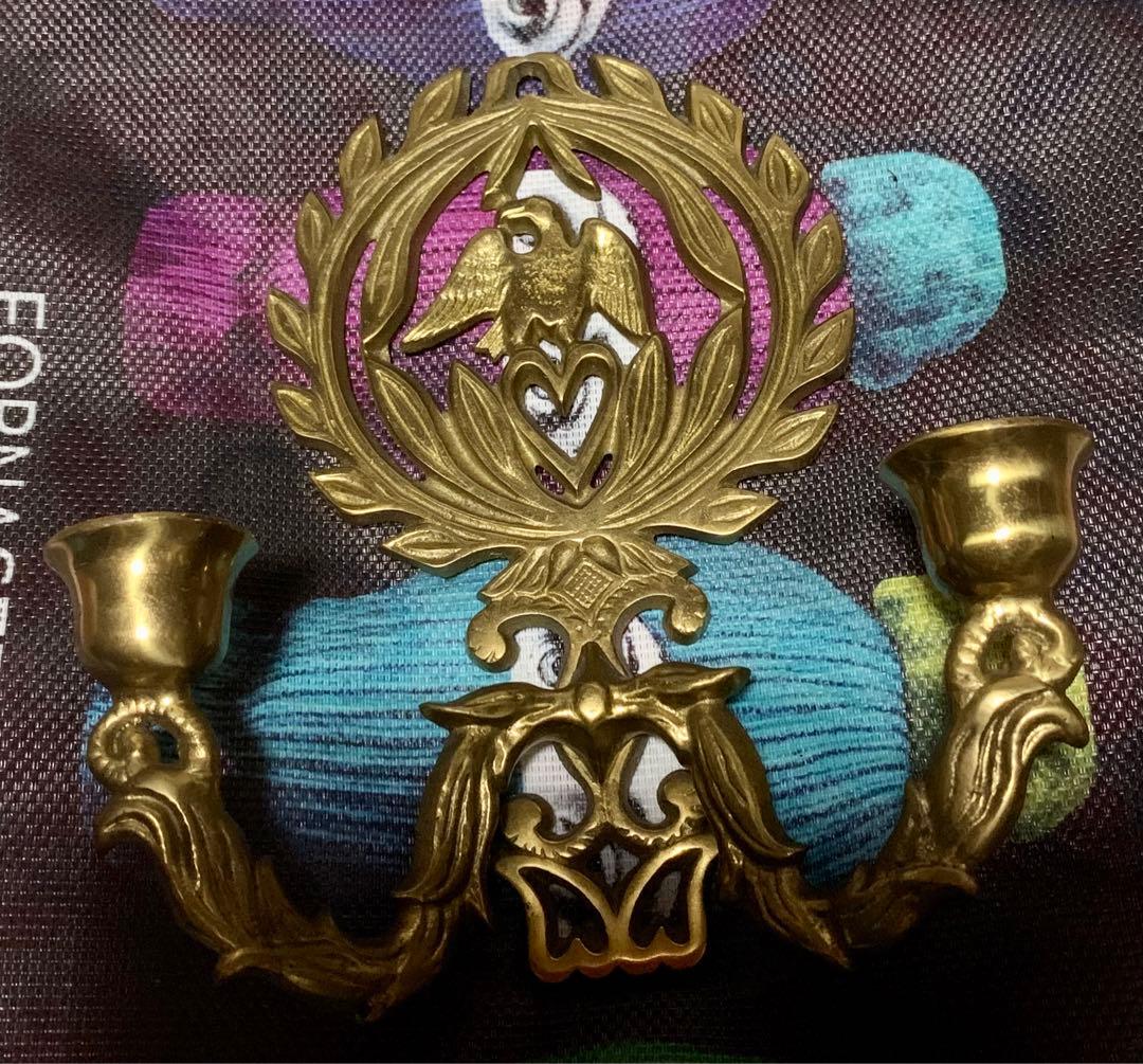 アンティークキャンドルホルダー　壁掛け