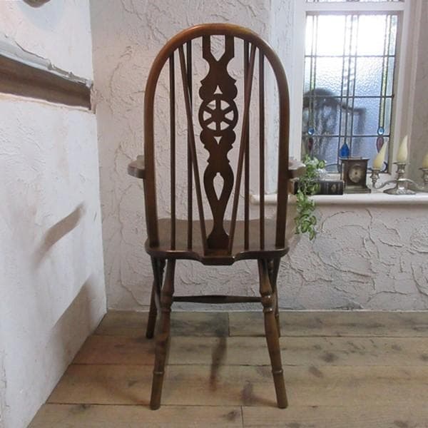 イギリス アンティーク 家具 アームチェア ウィンザーチェア 椅子 4726e