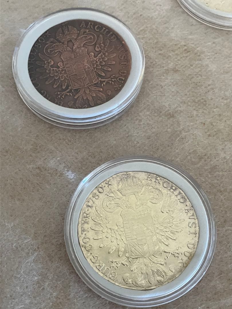 値下げ マリア・テレジア ターラー銀貨 アンティーク 5枚 銀価格高騰中