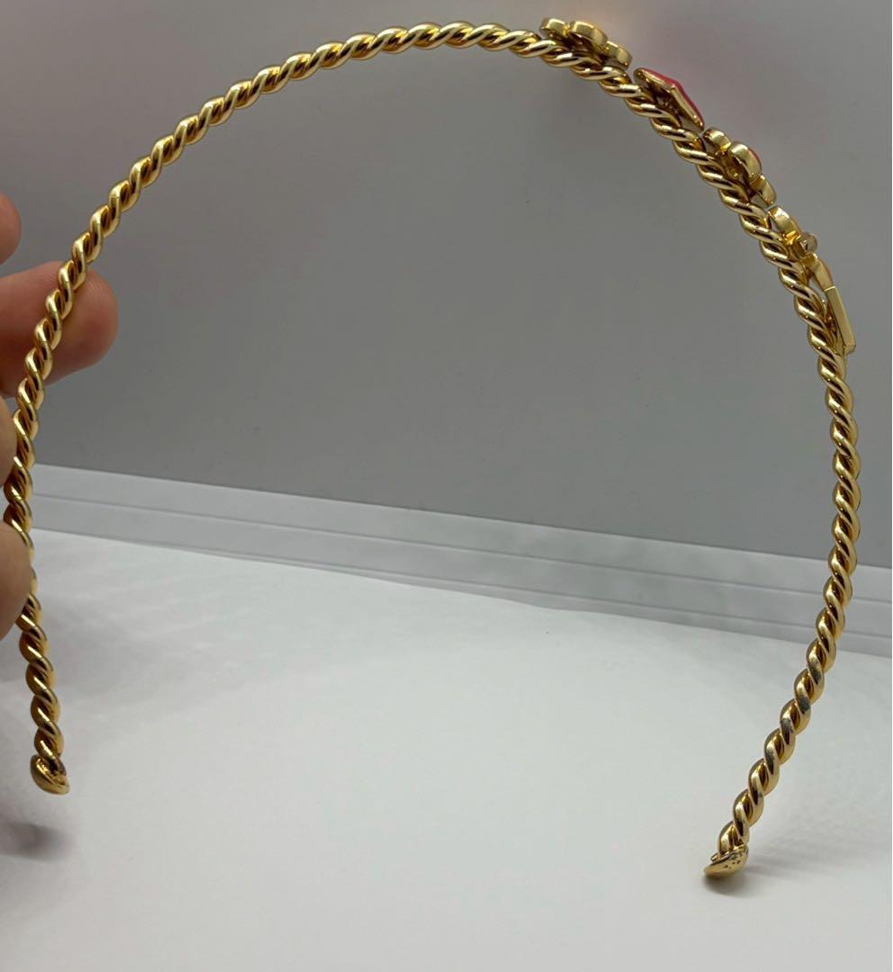 ルイヴィトン　カチューシャ　セレテット　スイートモノグラム　ゴールド