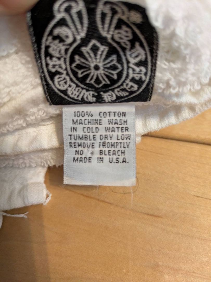 CHROME HEARTS ホワイトタオル 100%コットン