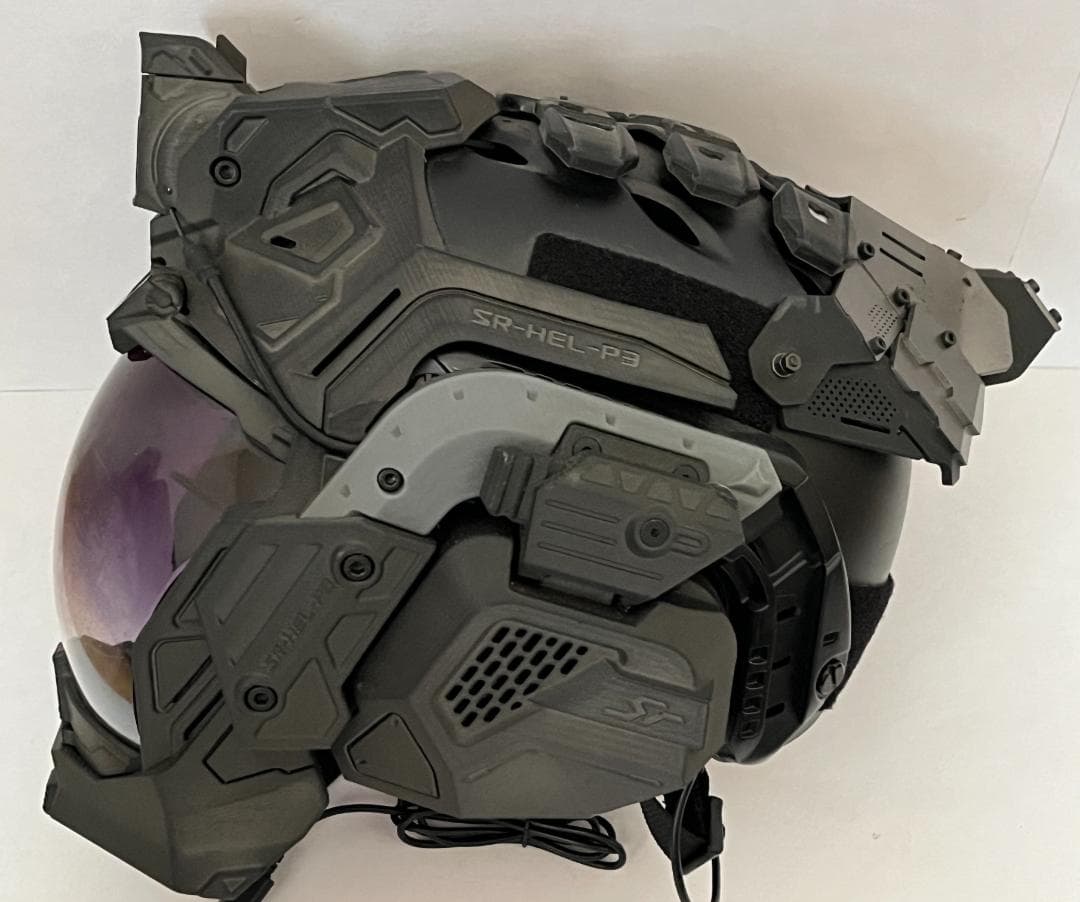 SRU SRU-HEL-P3 タクティカルヘルメット 装飾パーツ付 FAN付