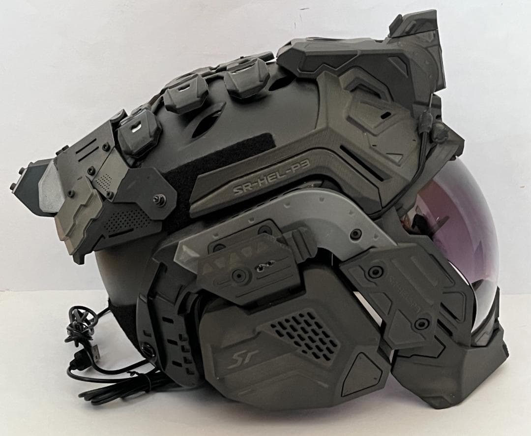 SRU SRU-HEL-P3 タクティカルヘルメット 装飾パーツ付 FAN付