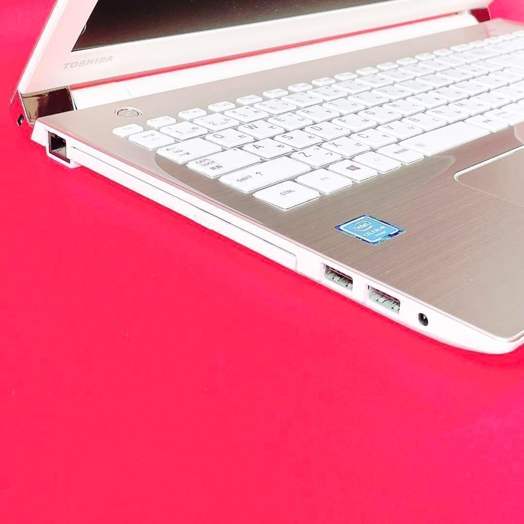 売り切れ続出‼️おしゃれゴールド薄型ノートパソコン✨️快適SSDカメラ・テンキー付き